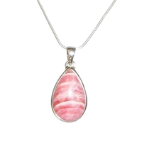 Rhodocrosite & Sterling Silver Pendant