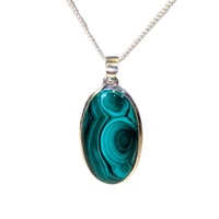 Malachite & Sterling Silver Pendant