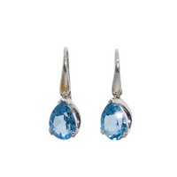 Blue Topaz & Sterling Silver Earrings