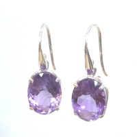 Amethyst & Sterling Silver Earrings