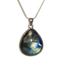 Labradorite & Sterling Silver Pendant