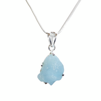 Aquamarine & Sterling Silver Pendant