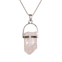 Danburite and Sterling Silver Pendant