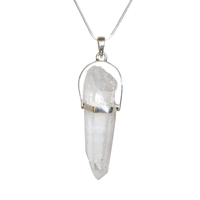 Lemurian Seed Quartz Sterling Silver Pendant