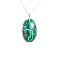 Malachite & Sterling Silver Pendant