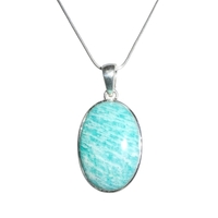 Amazonite & Sterling Silver Pendant