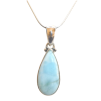 Larimar & Sterling Silver Pendant