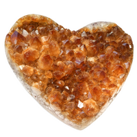 Citrine Cluster Heart