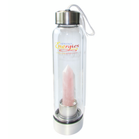 Crystal Water Bottle -  Rose Quartz