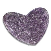 Amethyst Cluster Heart