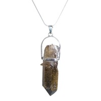 Smoky Quartz Natural Point & Sterling Silver Pendant