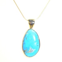 Turquoise & Sterling Silver Pendant