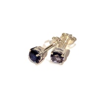 Iolite & Sterling Silver Earrings