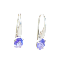 Tanzanite & Sterling Silver Earrings