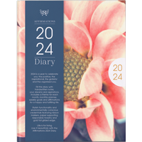 2024 Affirmations  Diary - Pink