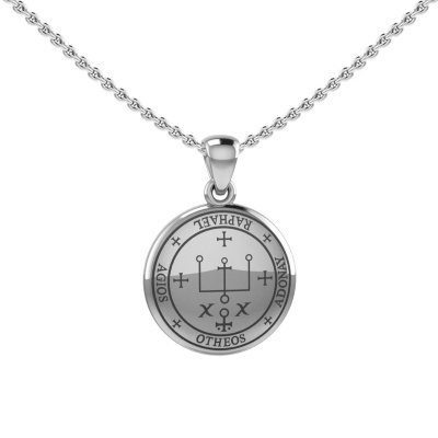 Archangel Raphael Sigil  925 Sterling Silver Pendant  (sml)