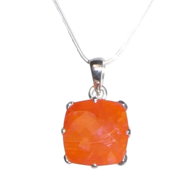 Carnelian & Sterling Silver Pendant