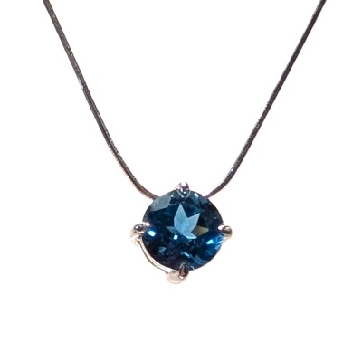 London Blue Topaz Silver Pendant