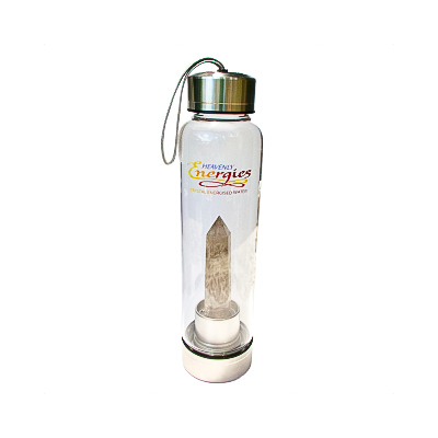 Crystal Water Bottle -  Smoky Quartz