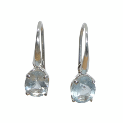 Aquamarine & Sterling Silver Earrings
