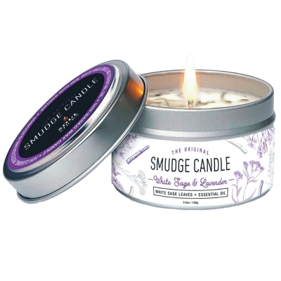 Smudge Candle - White Sage & Lavender